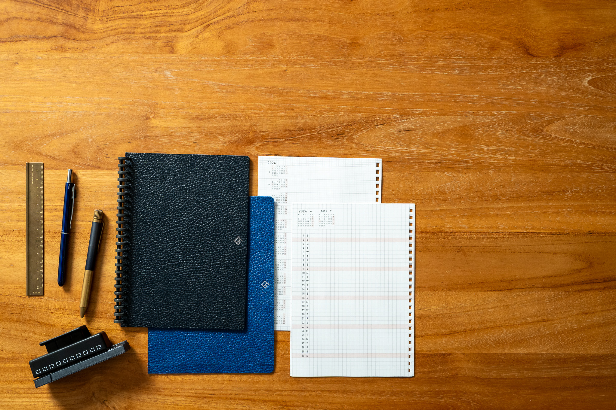 GRID LIFE PLANNER ブラックとブルー セット内容