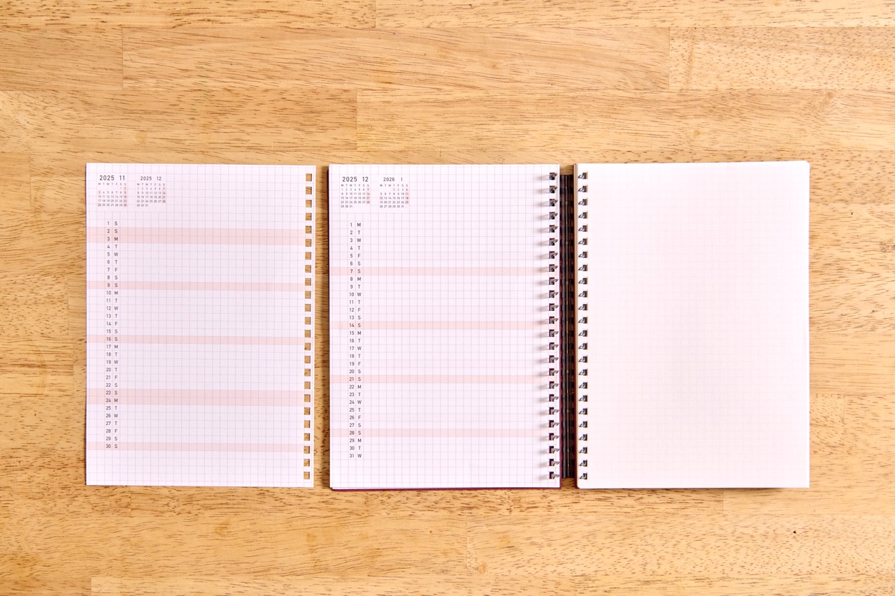 タテ型ダイアリー 2